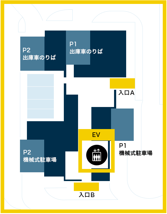 B3駐車場をご利用の場合の画像